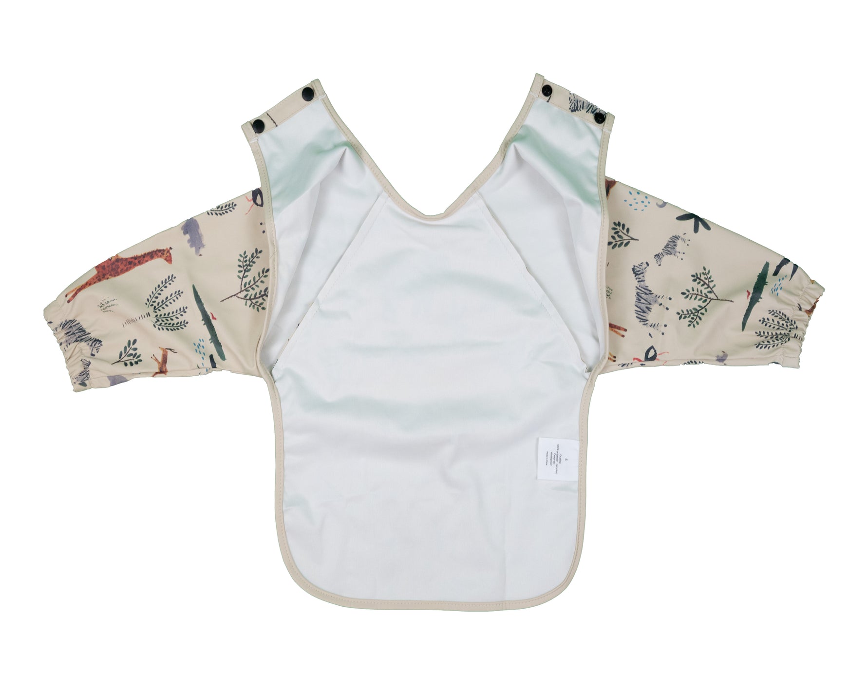 Drukknopen achterkant slab met mouwen jungle 