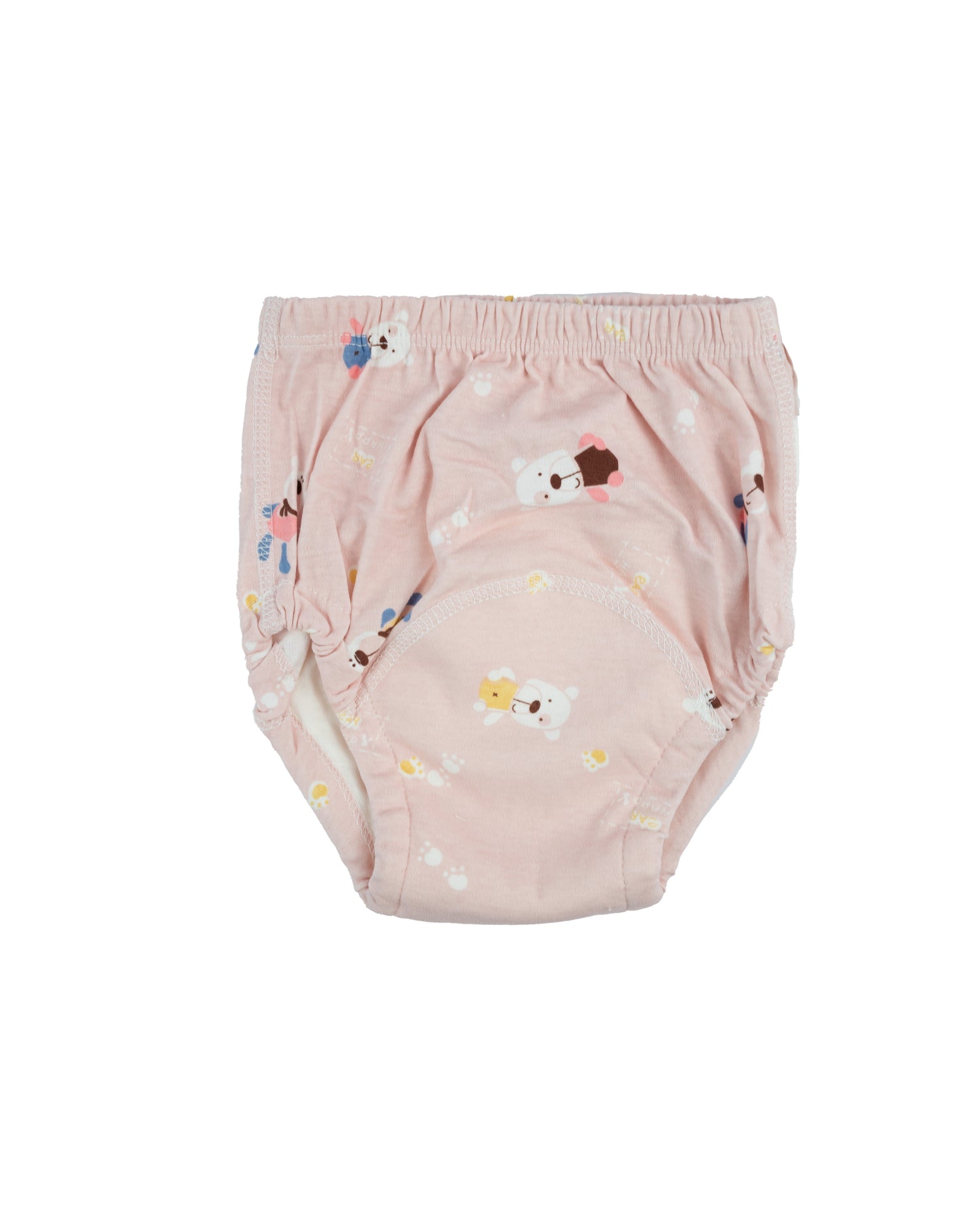 Wasbaar oefenbroekje baby - Rose beertjes - 6 tot 12 KG