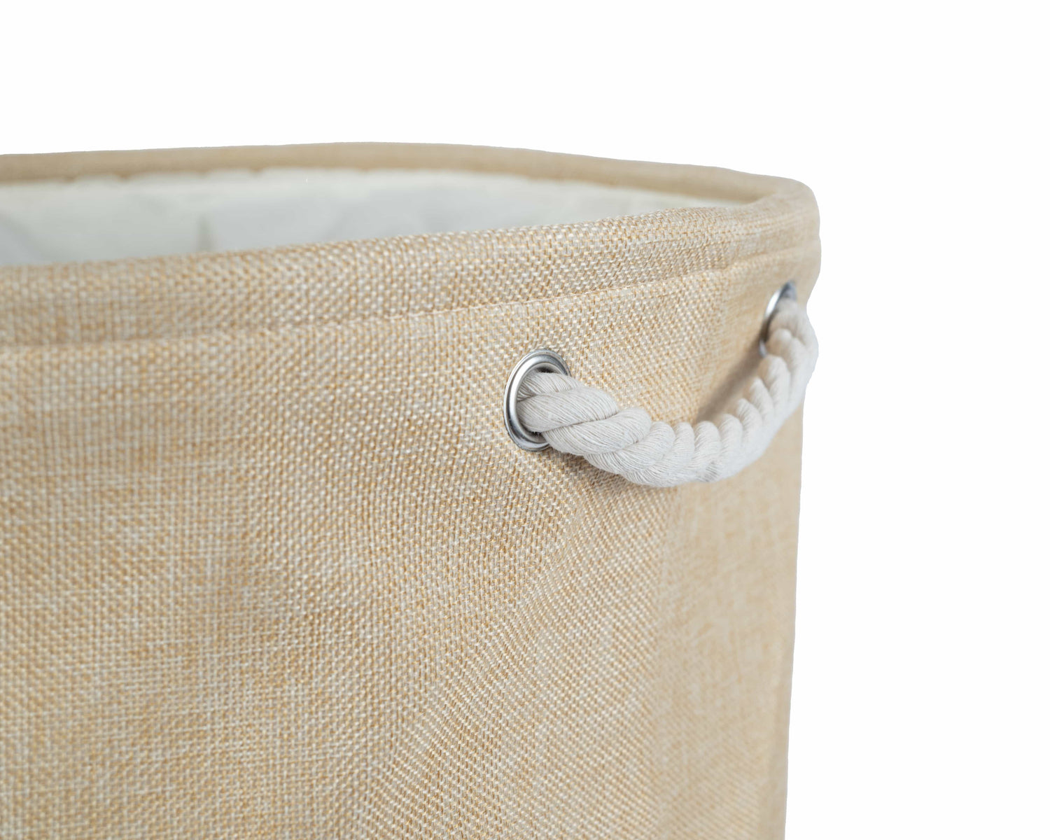 Speelgoedmand kinderen – Opbergmand babykamer –  Beige egel - 45 L