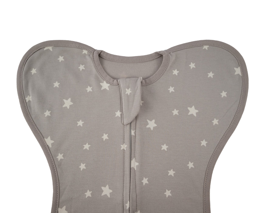 Honeybears Wickelschlafsack – Babyschlafsack – Babywickeltuch – Grau – 0 bis 3 Monate – 60 cm