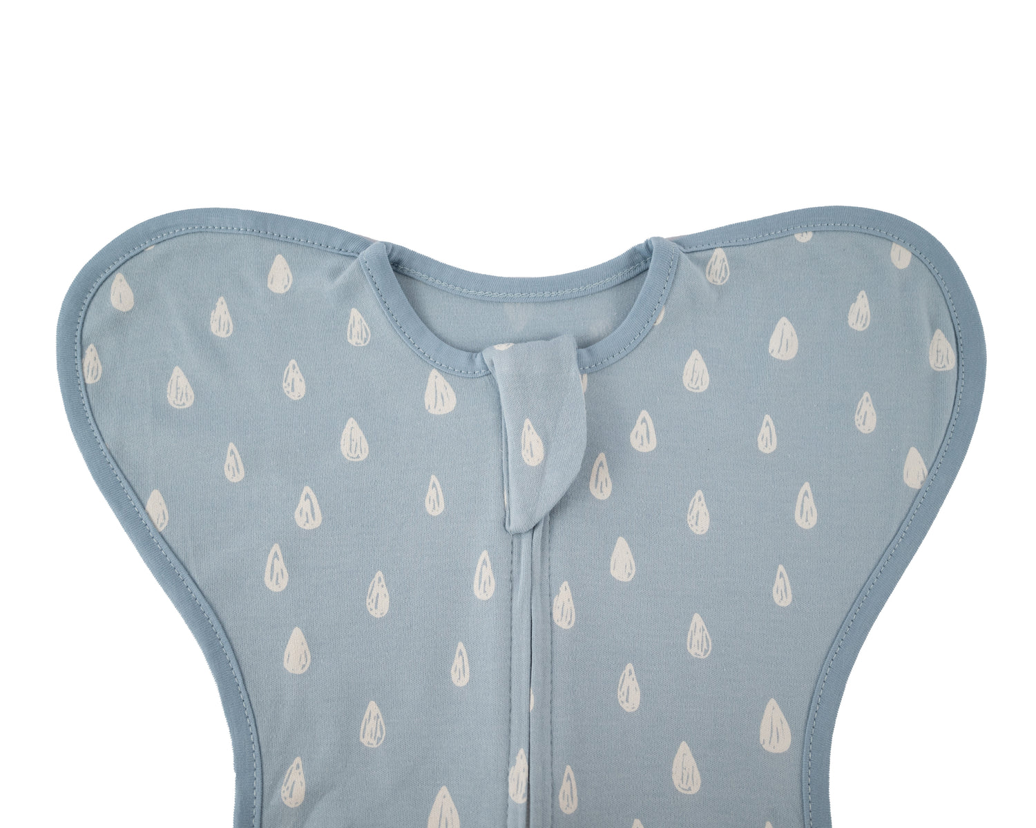 Honeybears Inbakerslaapzak – Slaapzak baby – Inbakerdoek baby – Blauw met wit - 3 tot 6 maanden - 68 cm