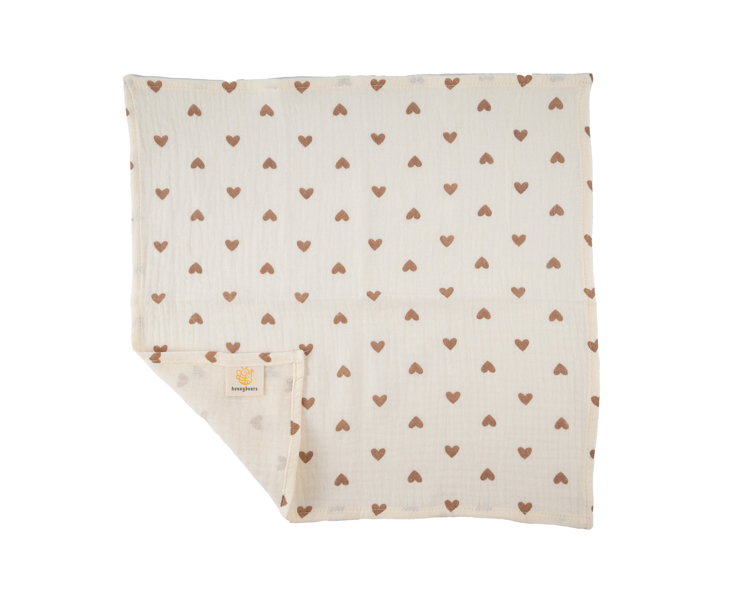 XXL Hydrofiele doek – Inbakerdoek baby – Hartjes – 120x120cm