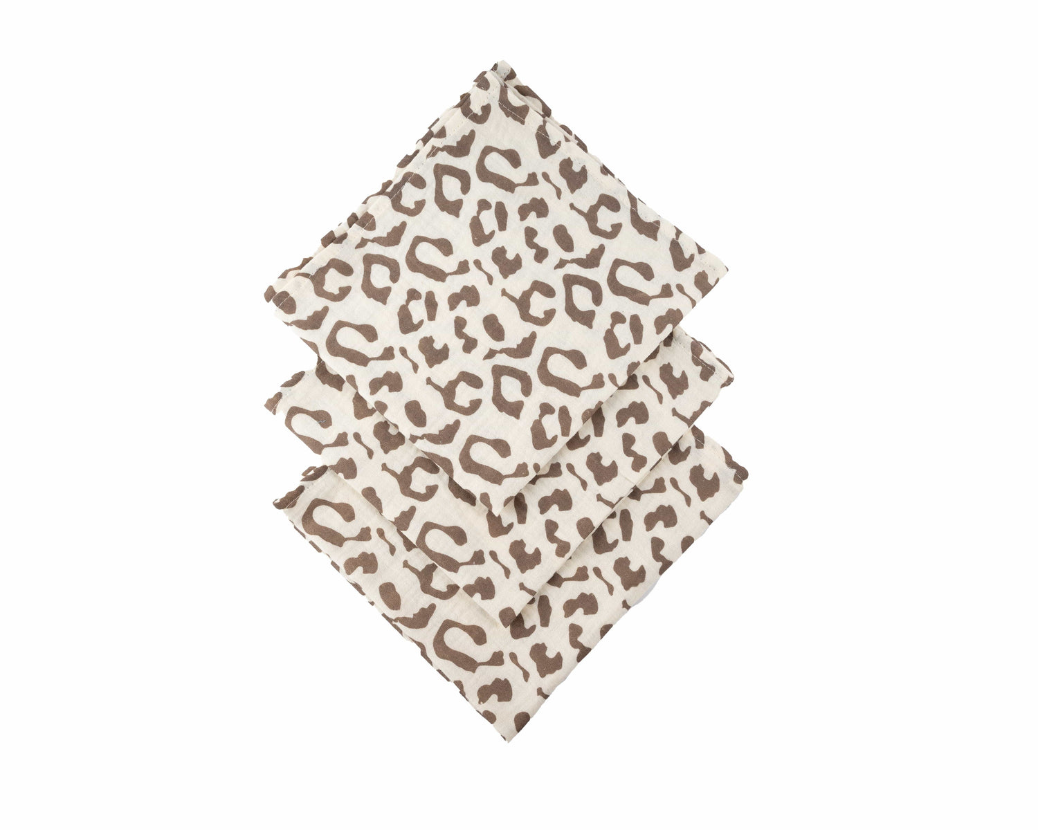 Honeybears hydrofiele doek - Panterprint - Set van 3 stuks - 60 X 60 CM