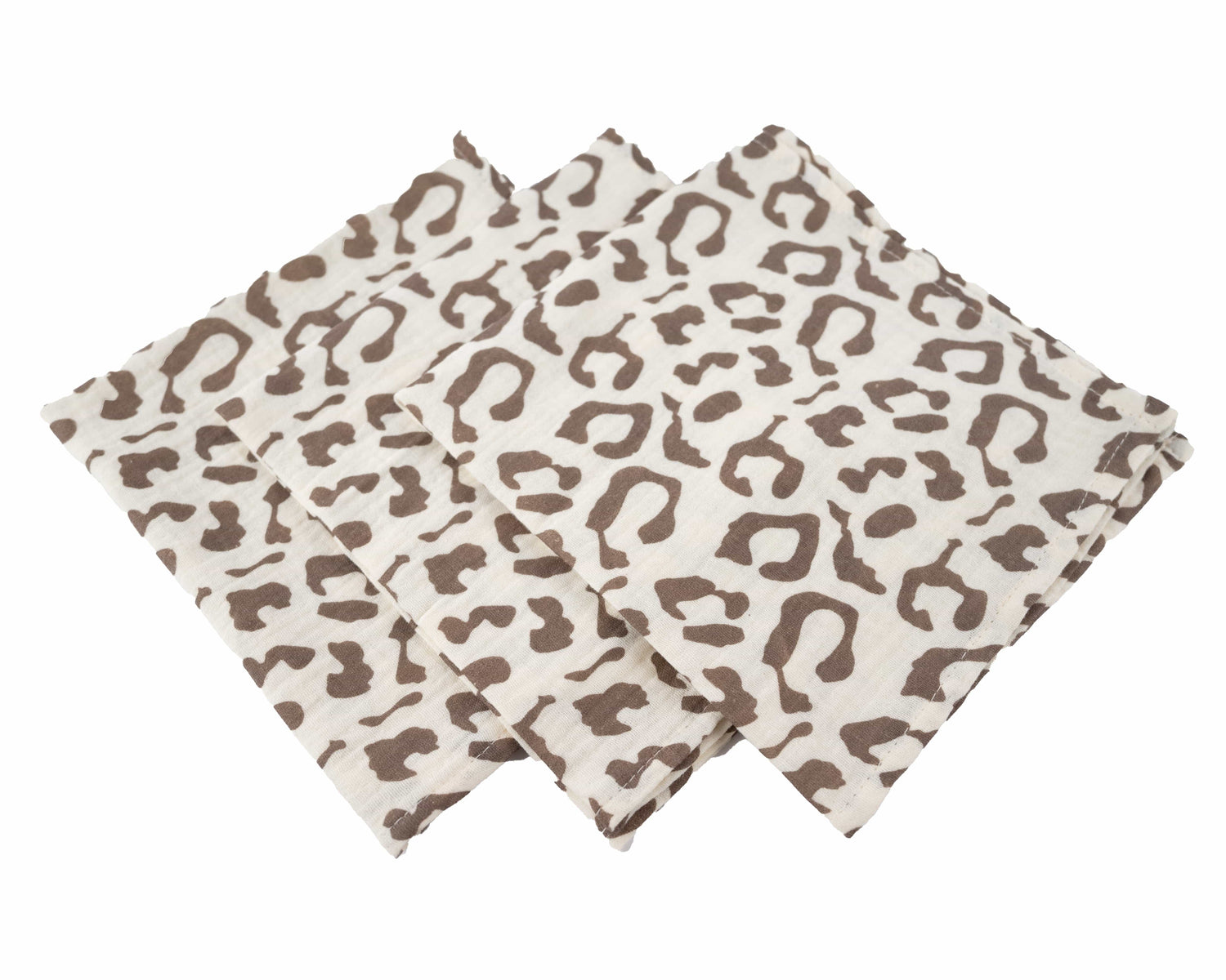 Honeybears hydrofiele doek - Panterprint - Set van 3 stuks - 60 X 60 CM
