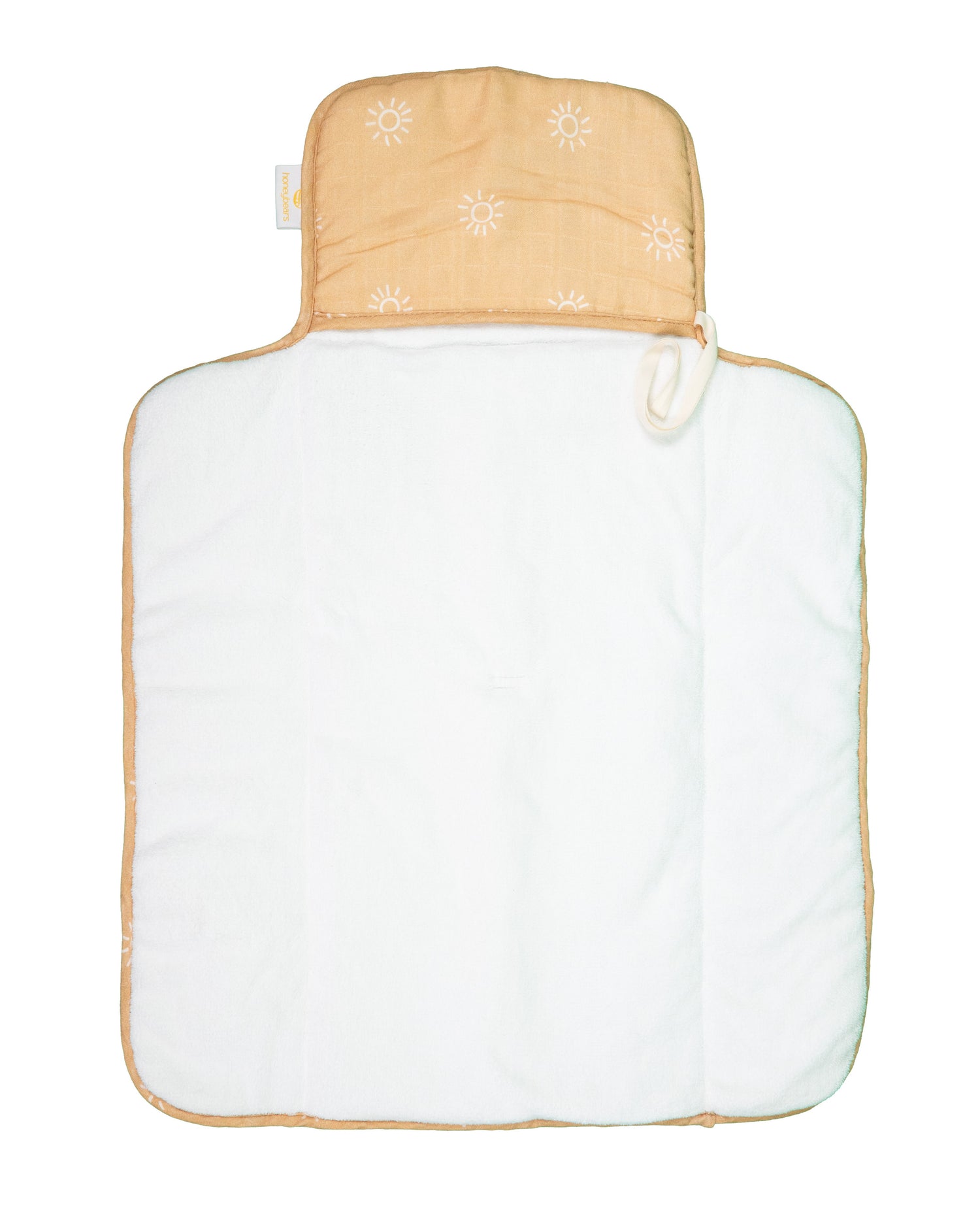 Verschoonmat voor onderweg – Verschoonmatje - Wasbaar – Okergeel – 70 x 50 cm