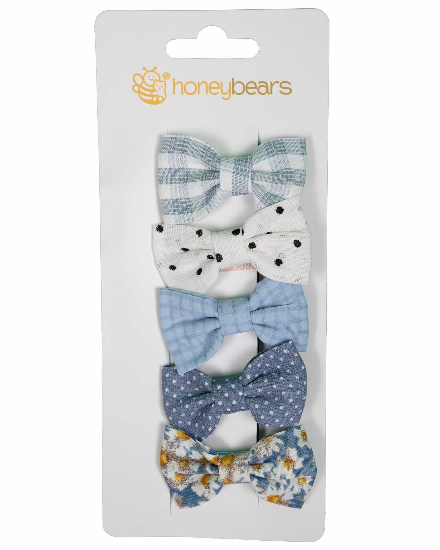 Haarstrikjes baby blauw