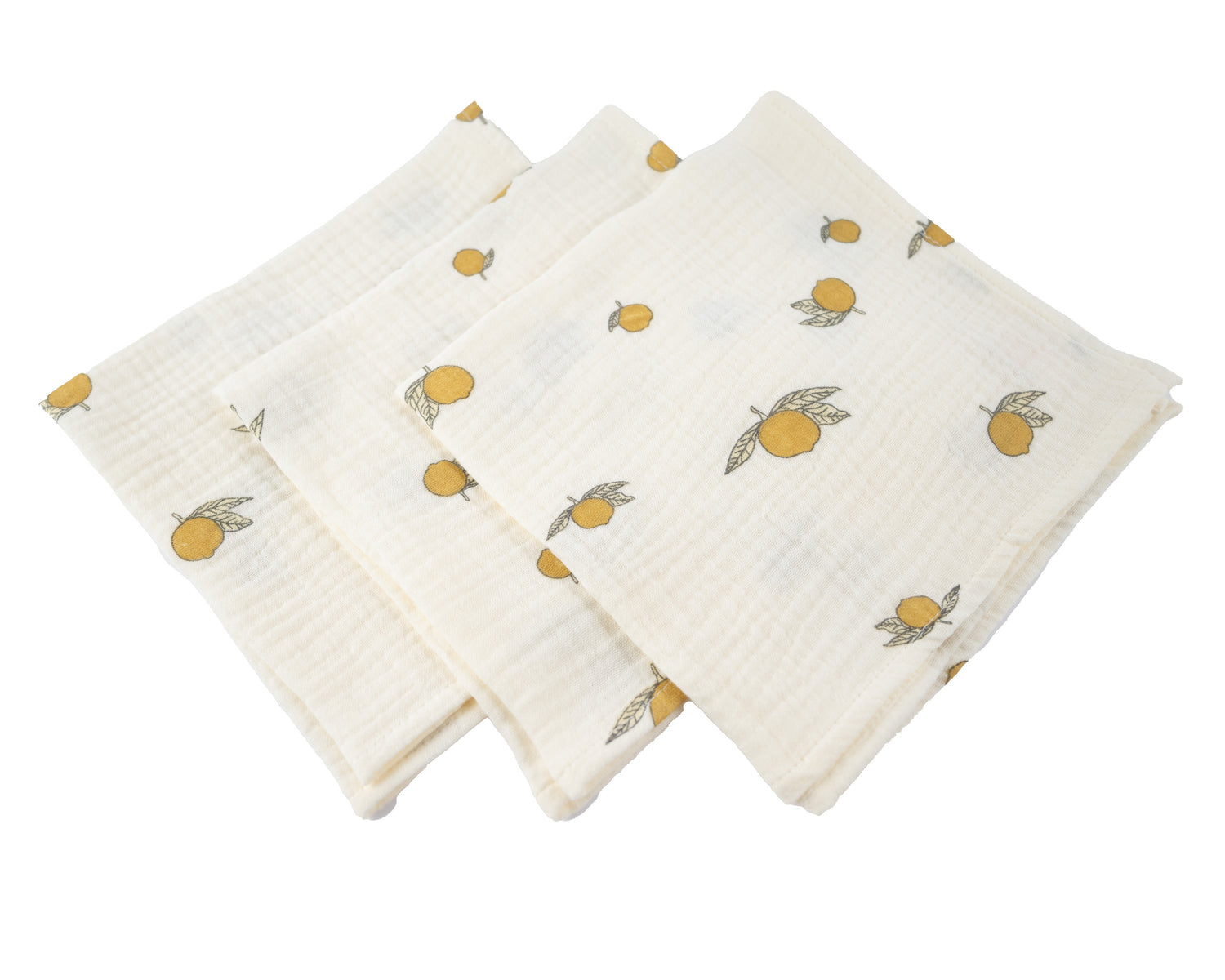 Hydrofiele doekjes set van 3 citroentjes