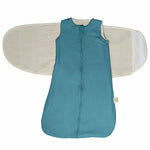 Inbakerslaapzak hydrofiel blauw