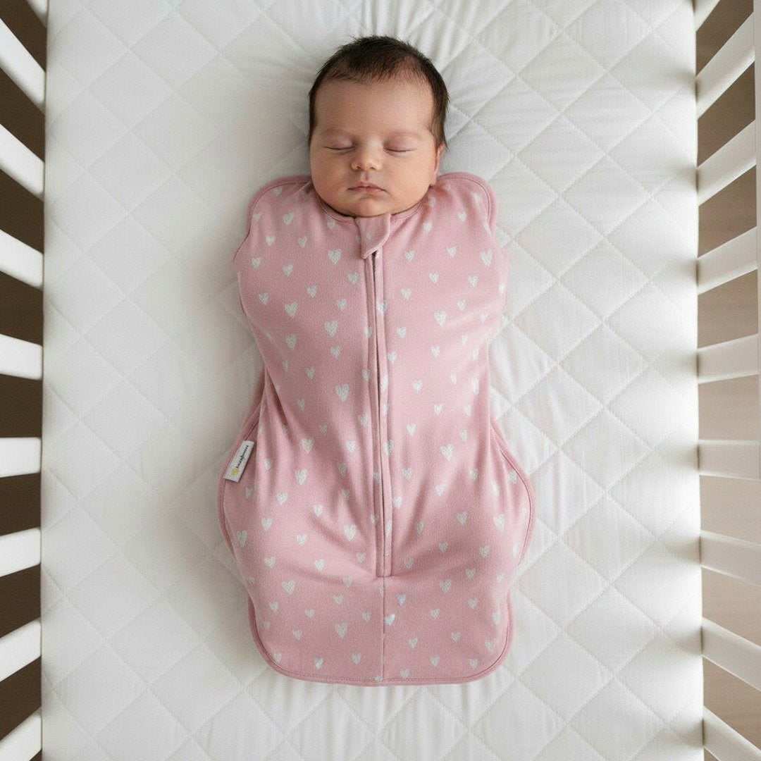Babyrosa Puckschlafsack – 0-3 Monate