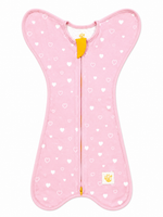 Inbakerslaapzak roze hartjes