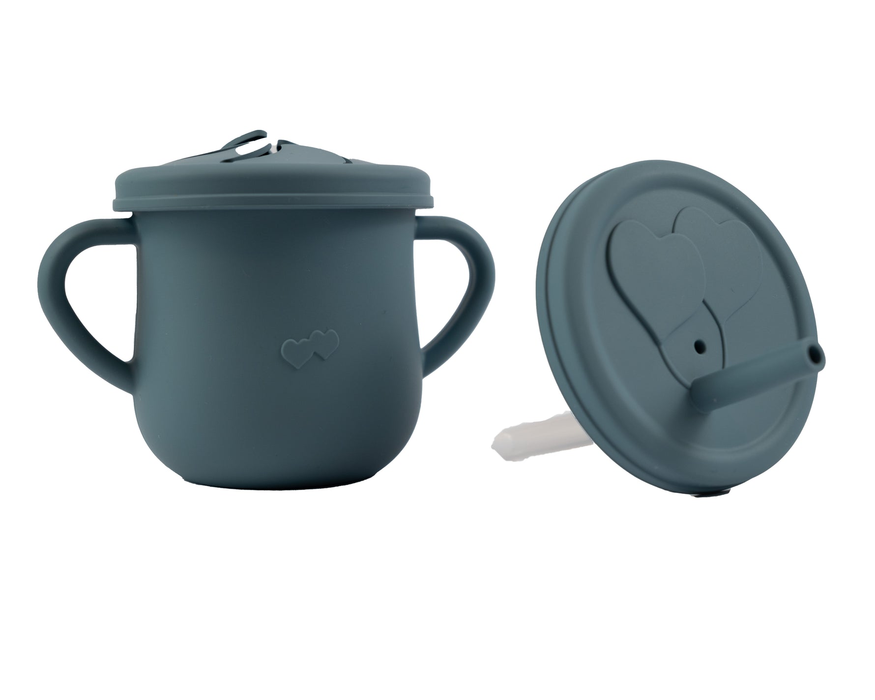 kinder servies blauw bekertje detailfoto