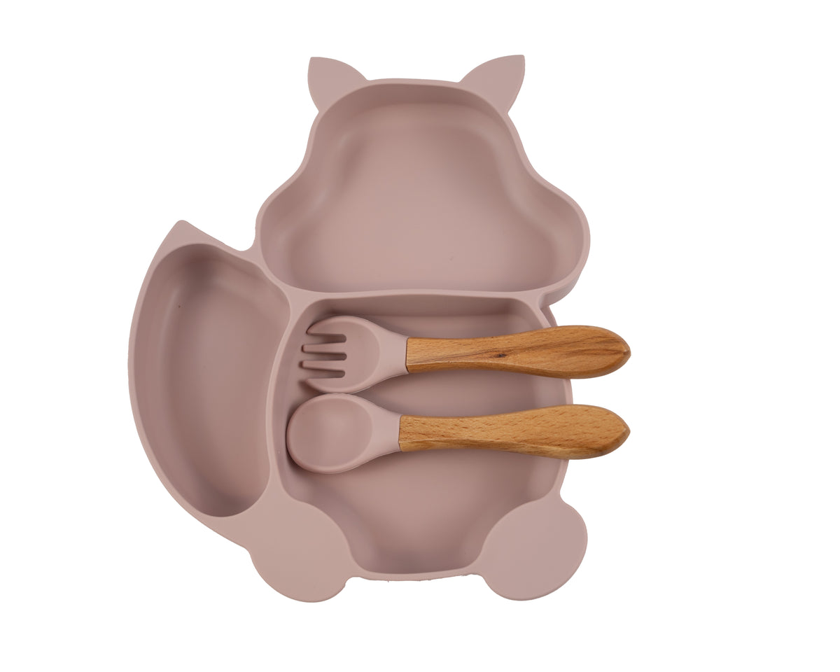 kinder servies rose bestek detailfoto