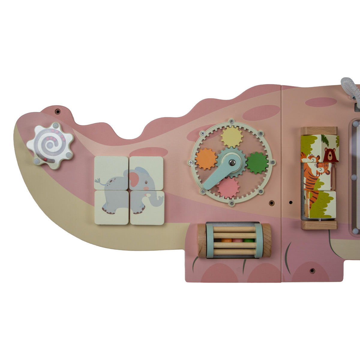 Krokodil muurspeelgoed rose