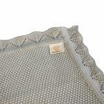 Ledikant deken grijs