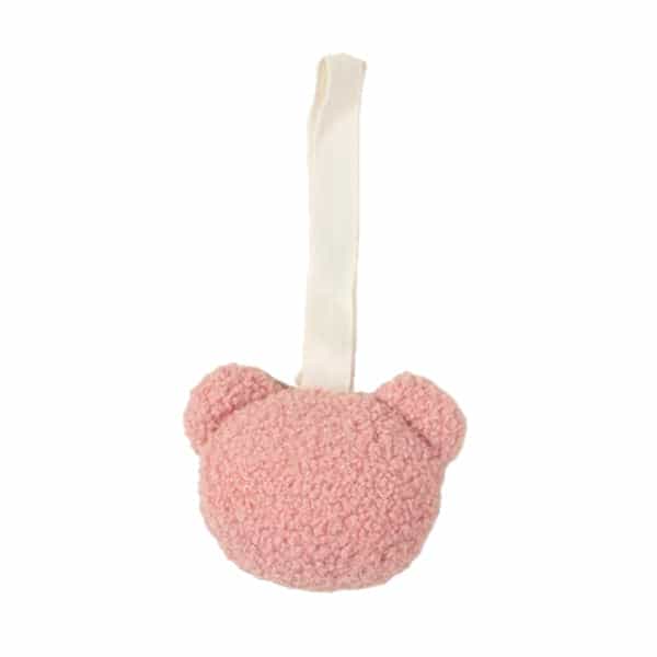 Schnullerclip Teddybär – Rosa