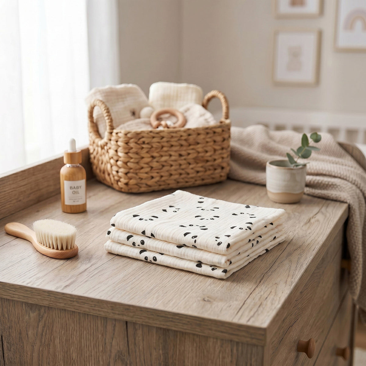 Set hydrofiele doekjes panda