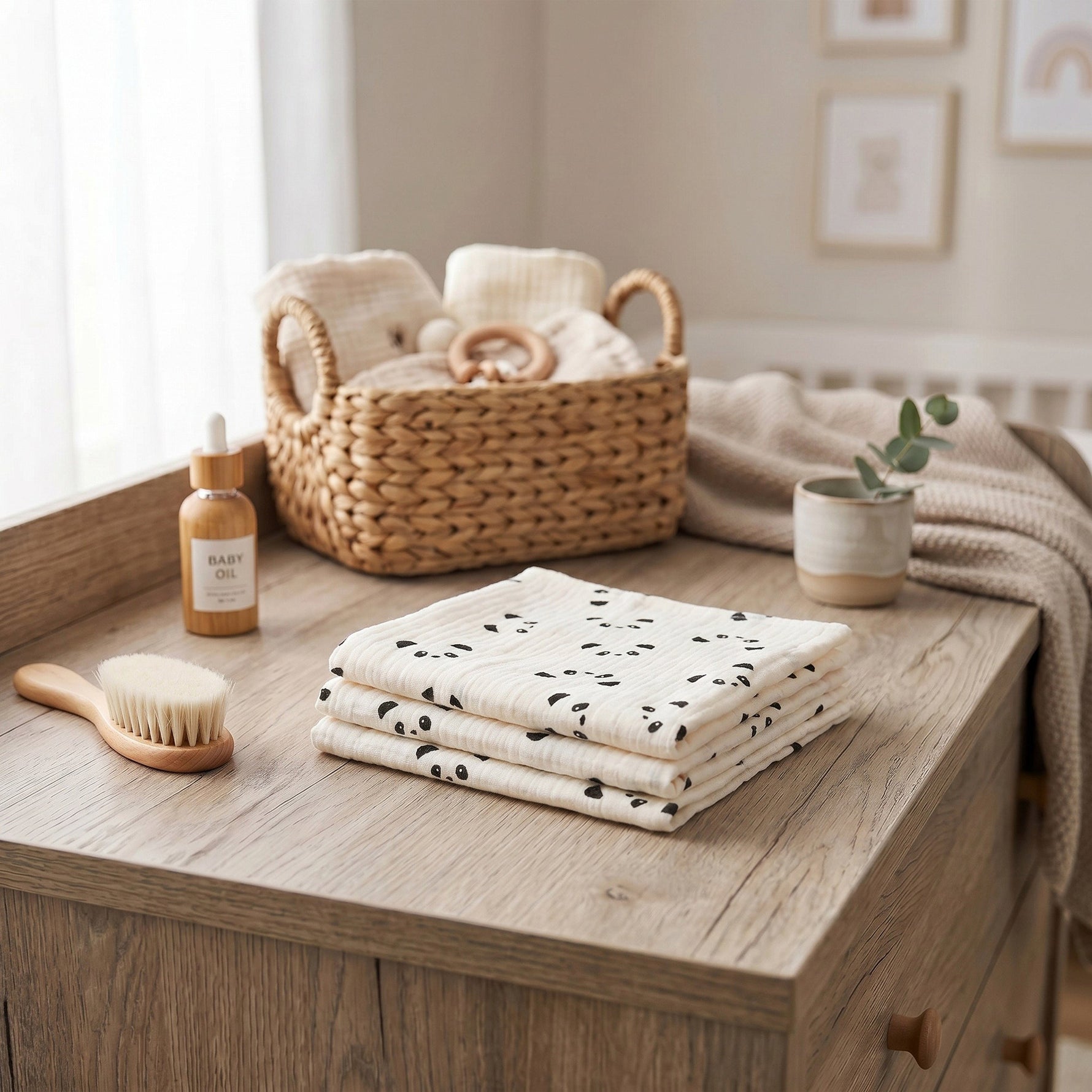 Set hydrofiele doekjes panda