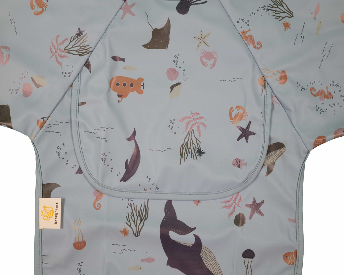 Slab waterproof mouwen blauw