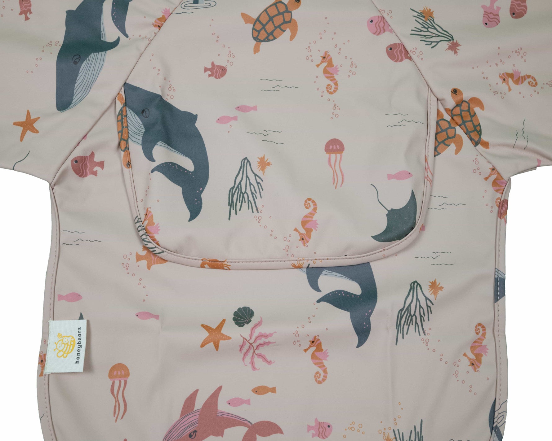 Slabbetje mouw oranje