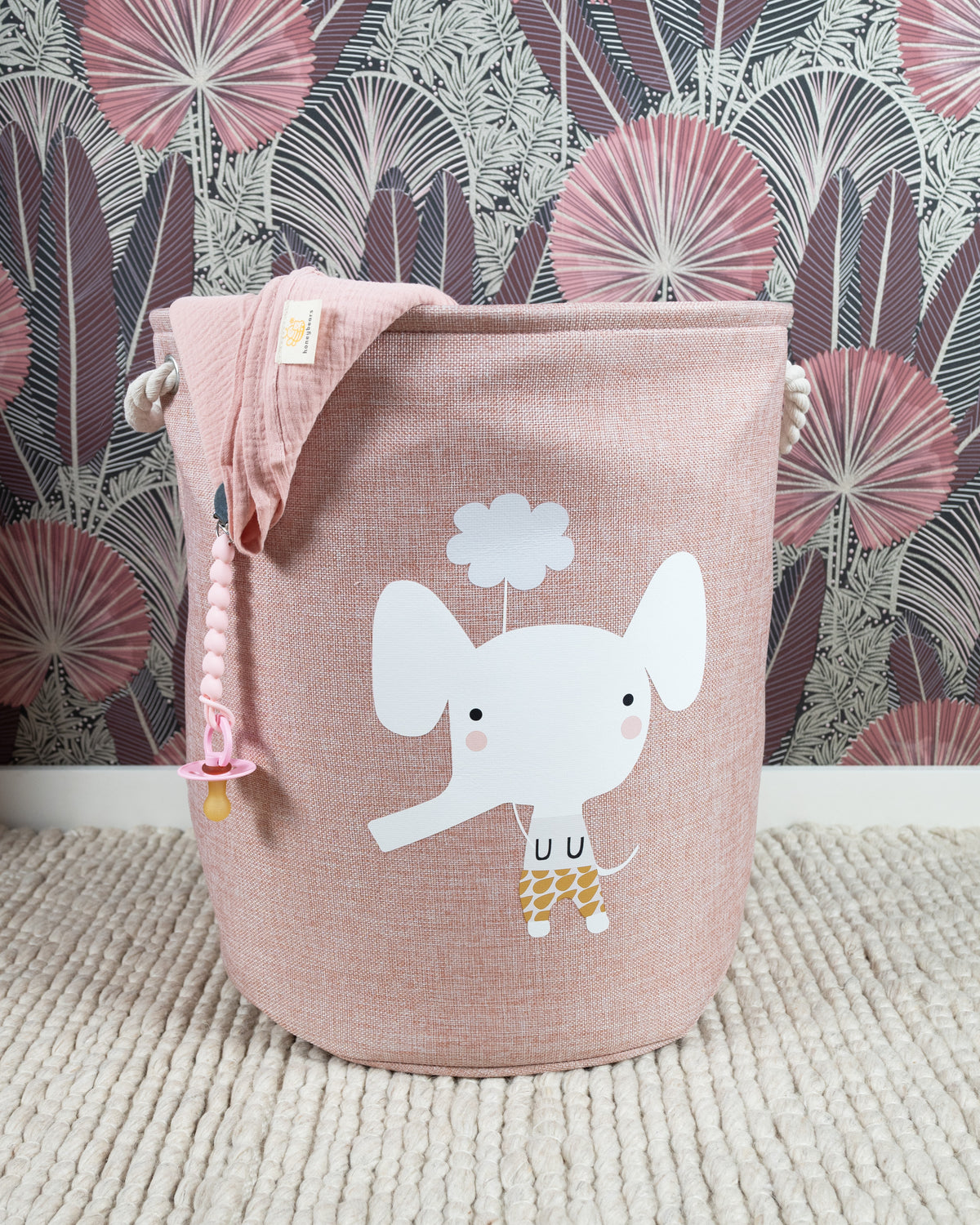 Rose speelgoedmand olifant, kinderen