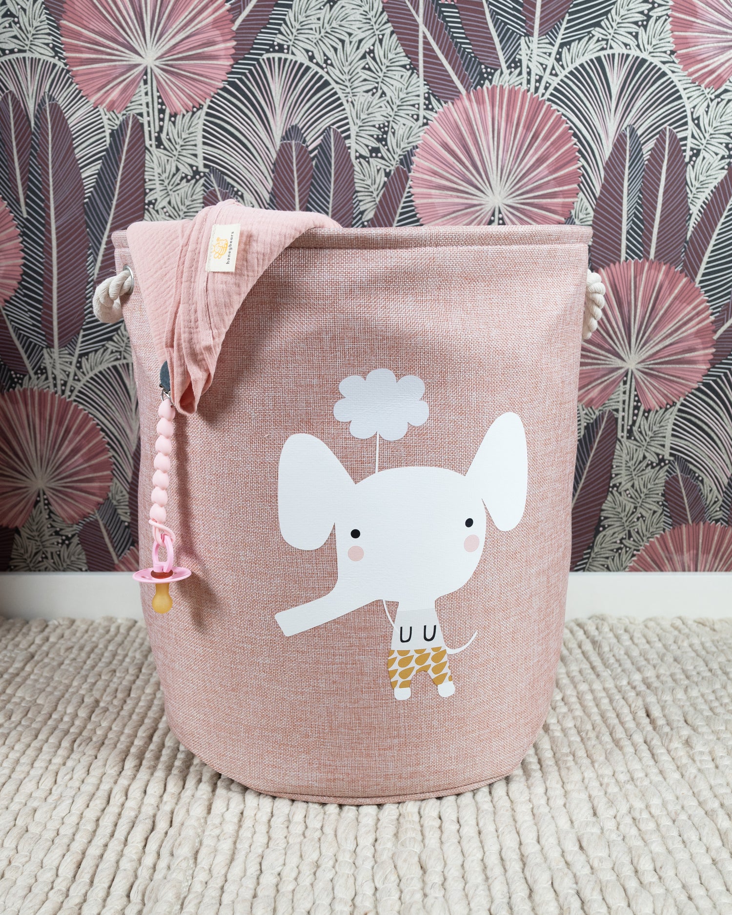 Rose speelgoedmand olifant, kinderen