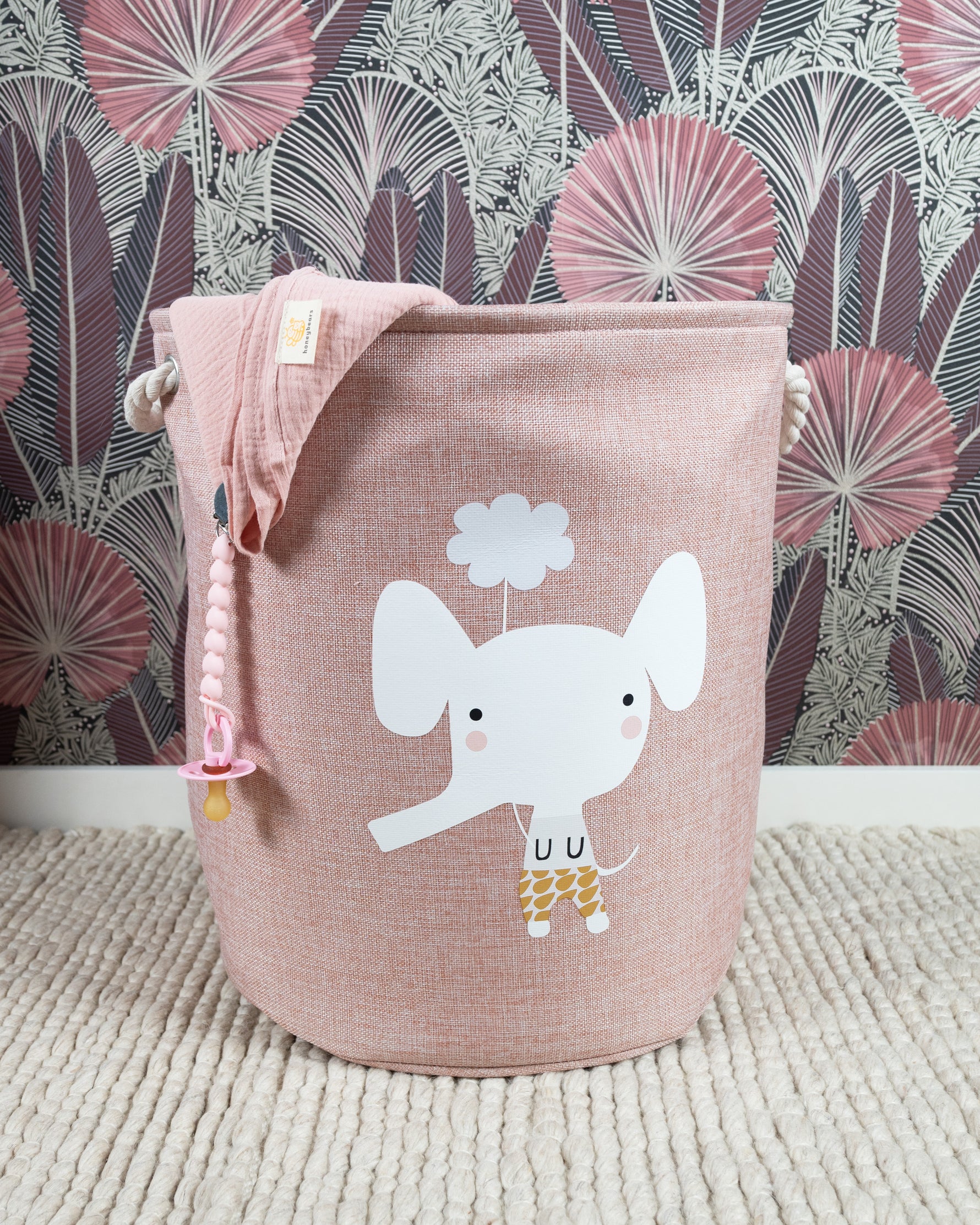 Rose speelgoedmand olifant, kinderen