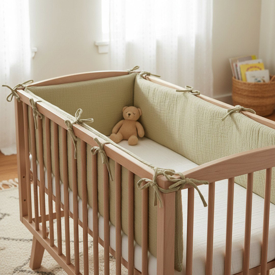Stoffen bedomrander beige
