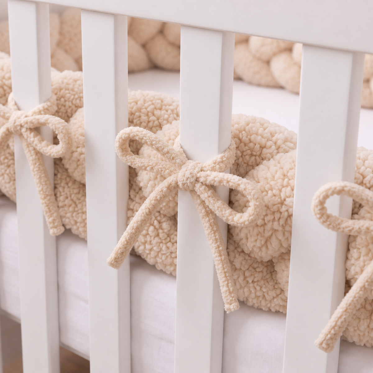 Teddy creme bedomrander lintjes