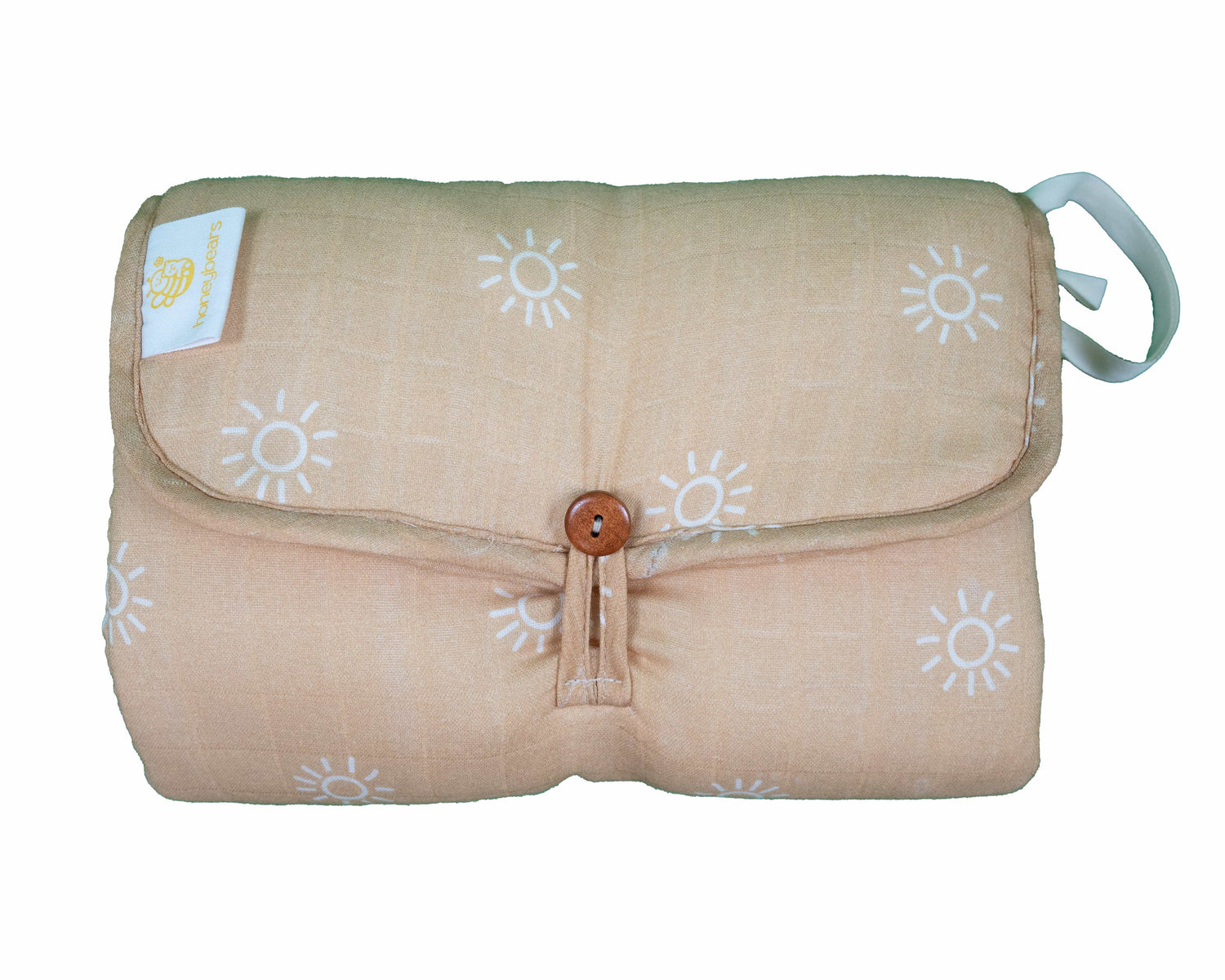 Verschoonmatje etui geel