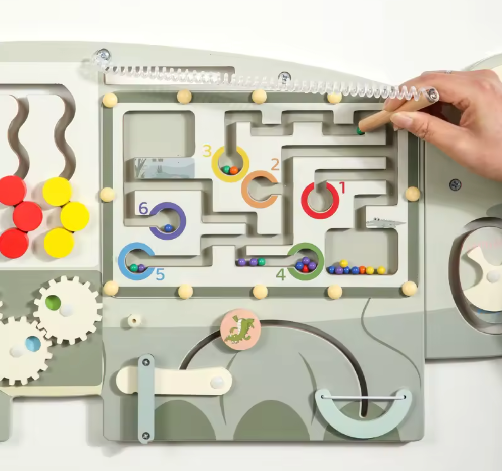 Wandspeelgoed krokodil groen