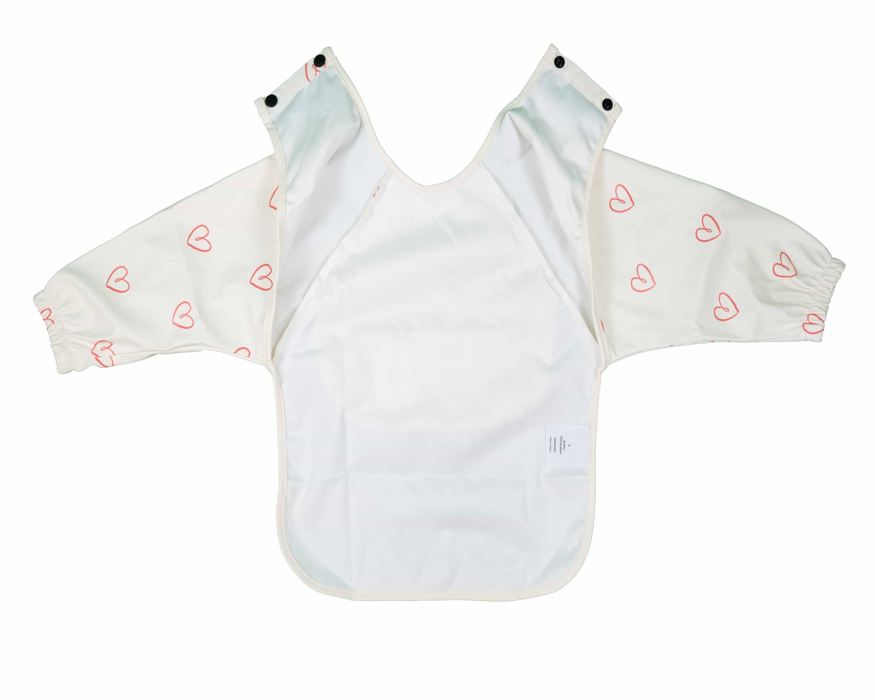 Waterproof slabbetje hartjes