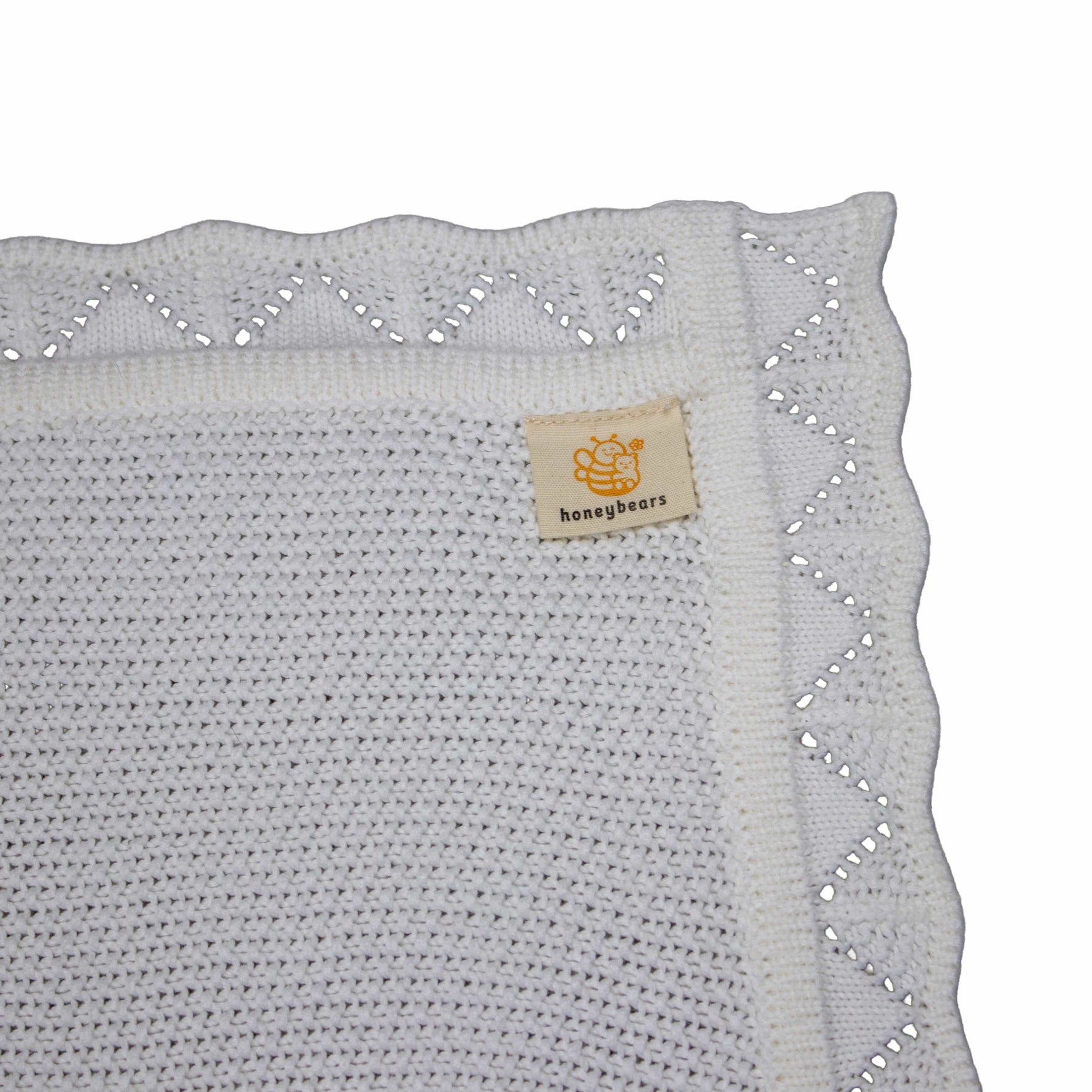 Wiegdeken wit 80x100cm