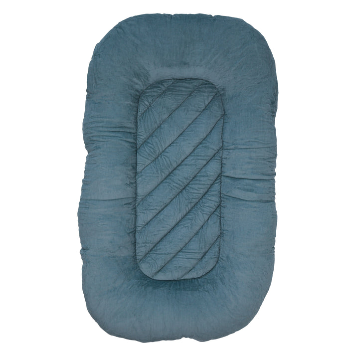 Babynestje – Zacht Babynest - Blauw, groen – 75 x 45 cm