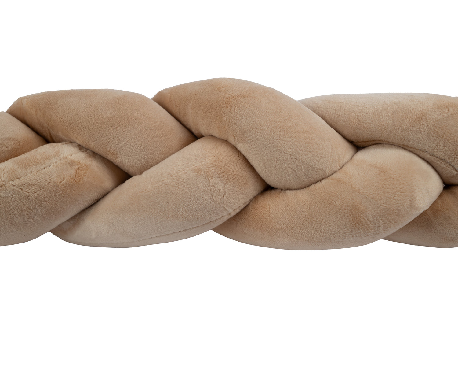 dichtbij gefotografeerde bedbumper baby bruin