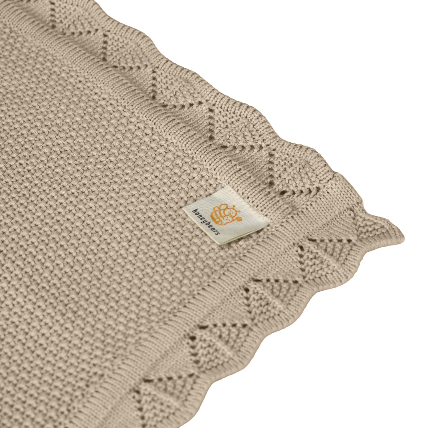 Wiegdekentje – 100% organisch katoen - Jongens/Meisjes - Bruin