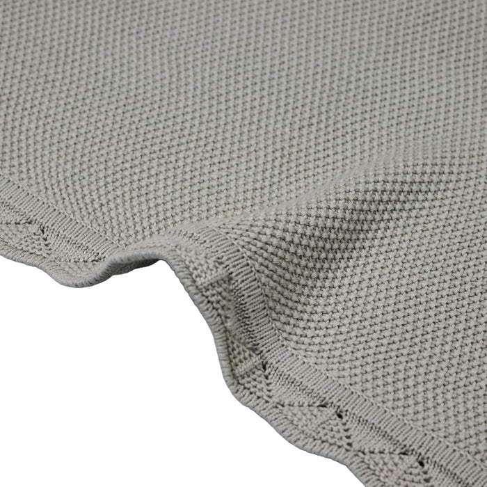 Manta de cuna - 100% algodón orgánico - Niño/Niña - Gris