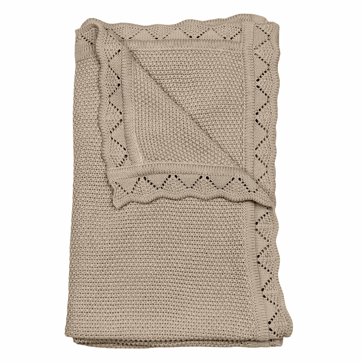 Wiegdekentje – 100% organisch katoen - Jongens/Meisjes - Bruin