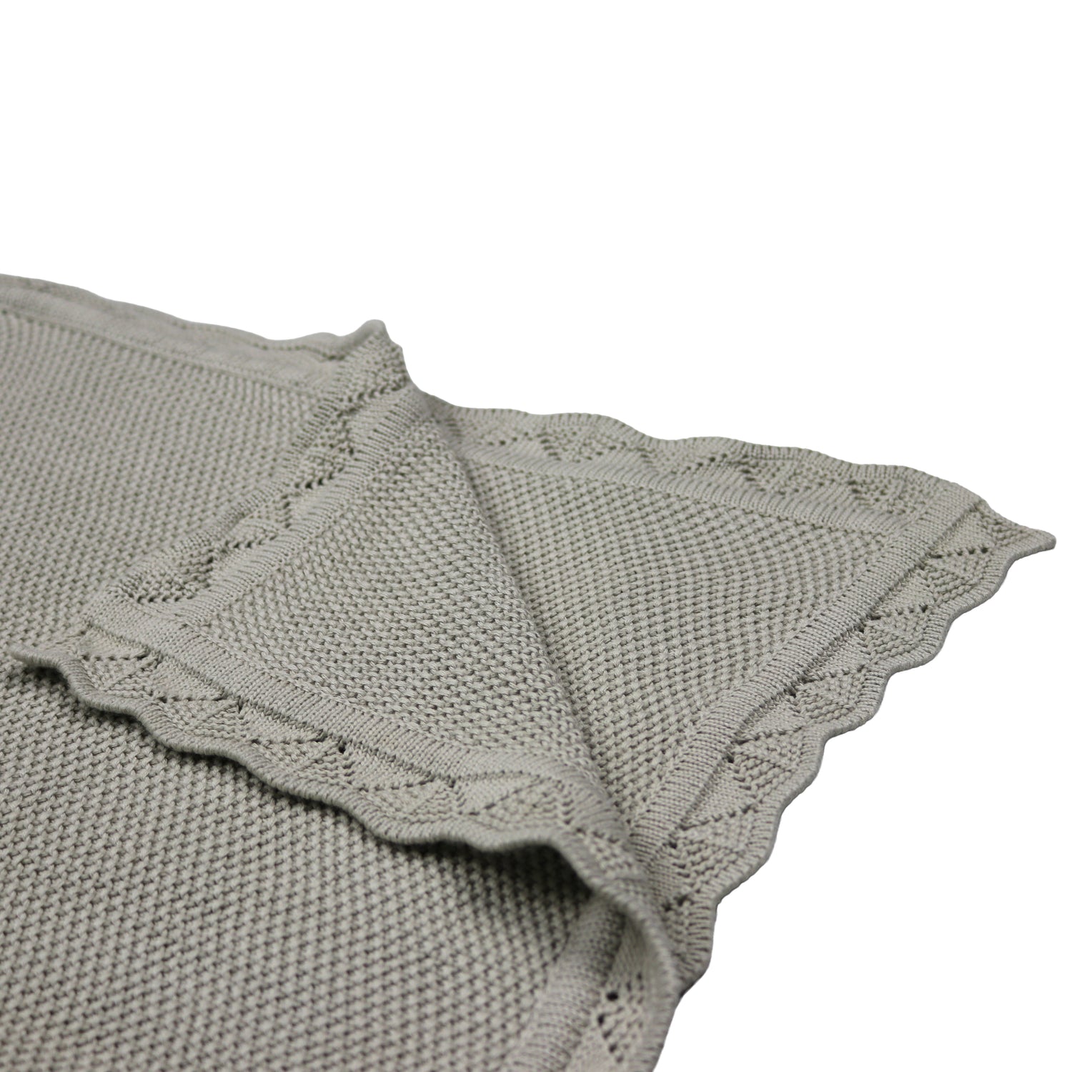 Wiegdekentje – 100% organisch katoen - Jongens/Meisjes - Grijs