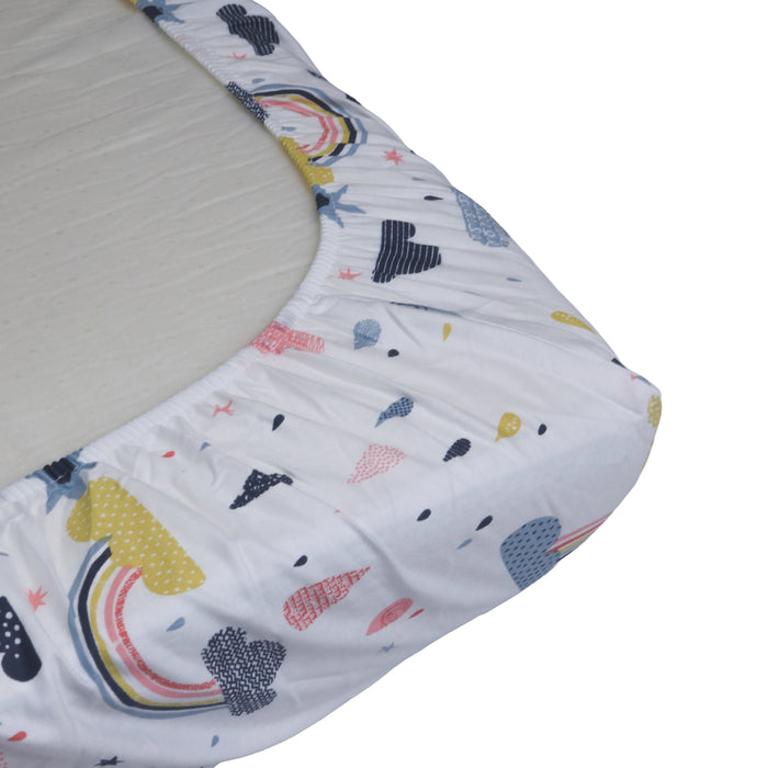 Honeybears hoeslaken ledikant Regenbogen - 120 x 60 cm