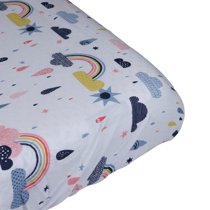 Honeybears hoeslaken ledikant Regenbogen - 120 x 60 cm