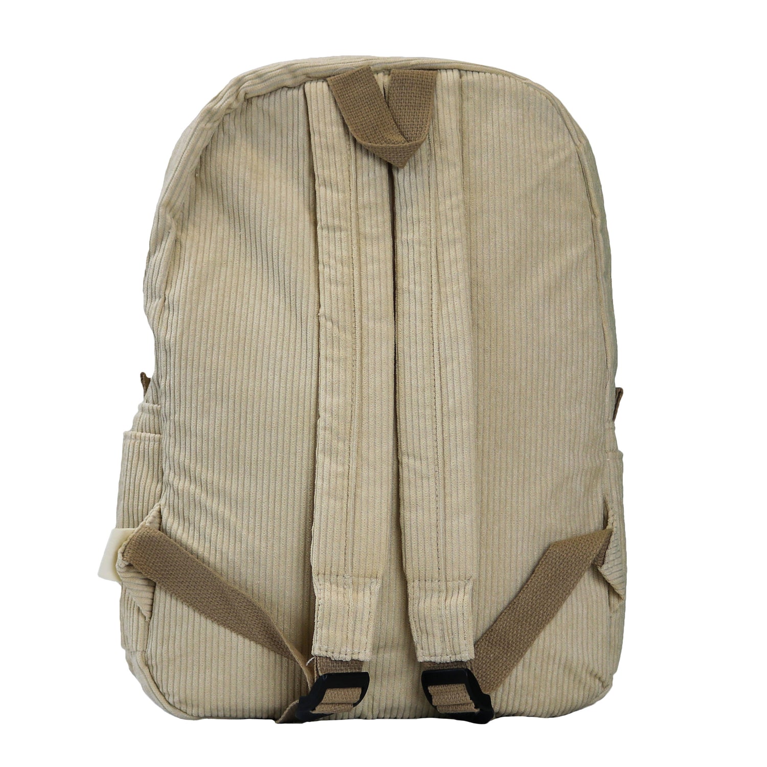 Corduroy rugzak – Schooltas - Kinder rugzak – Rib tas - Beige