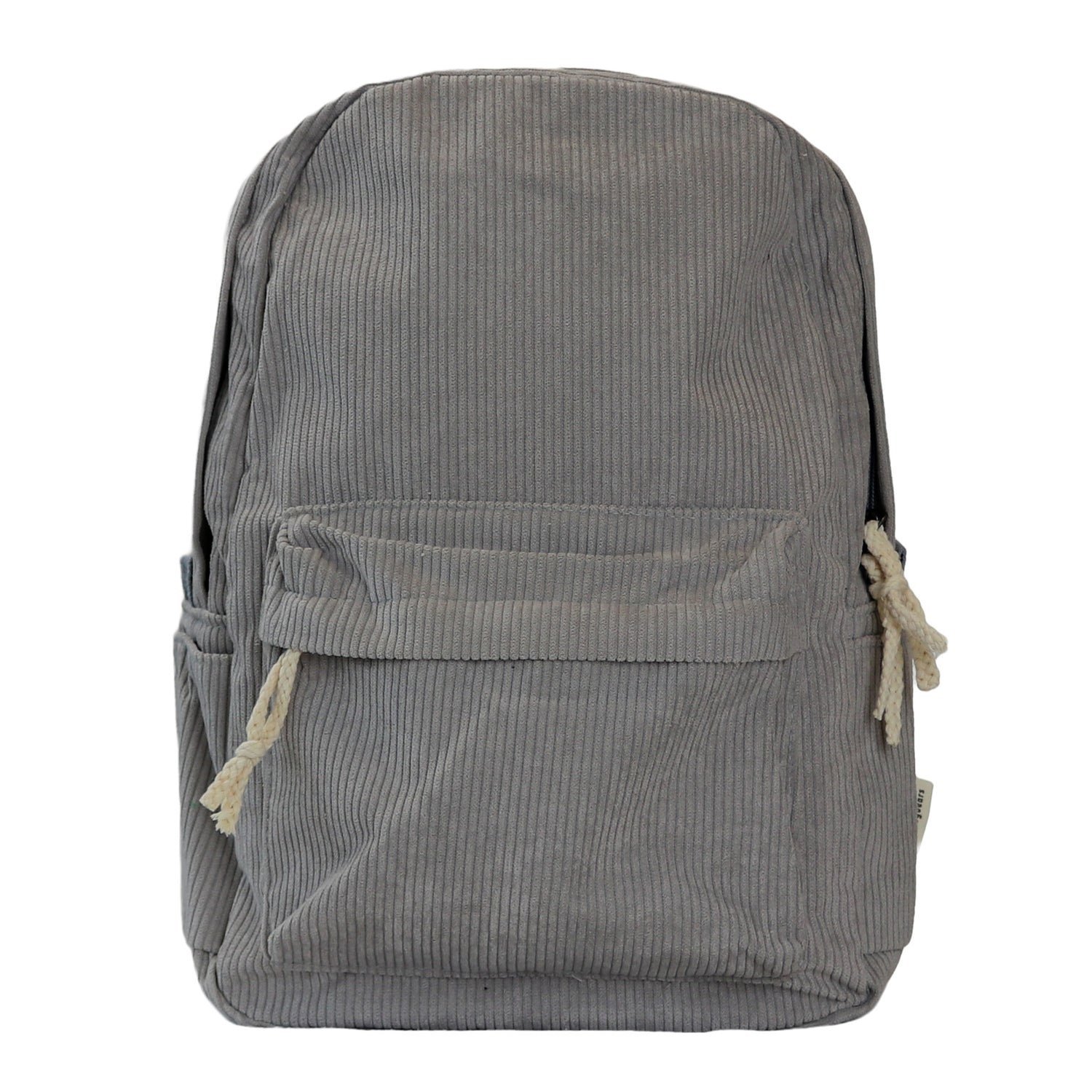 Corduroy rugzak – Schooltas - Kinder rugzak – Rib tas - Grijs