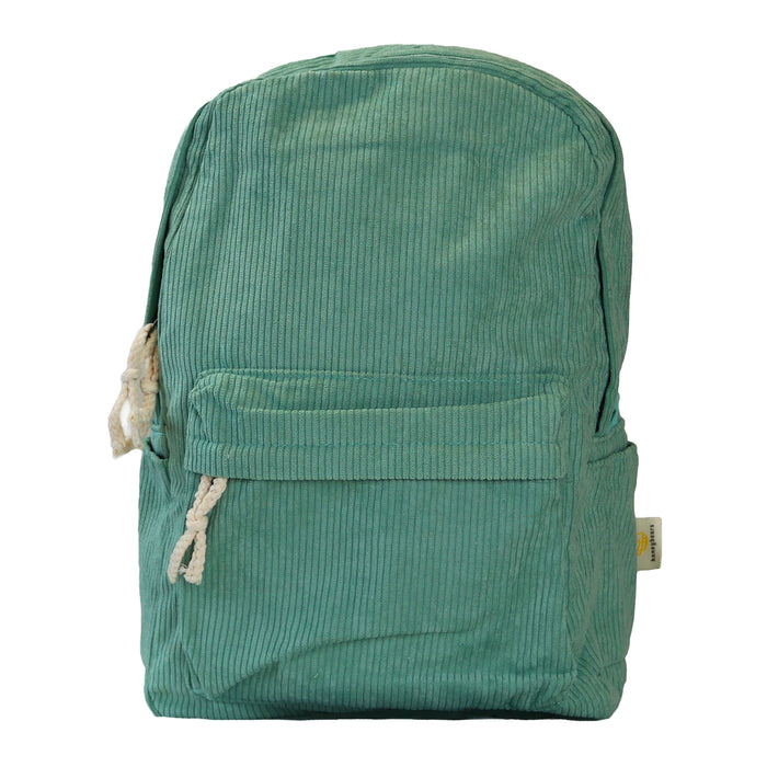 Corduroy rugzak – Schooltas - Kinder rugzak – Rib tas - Groen