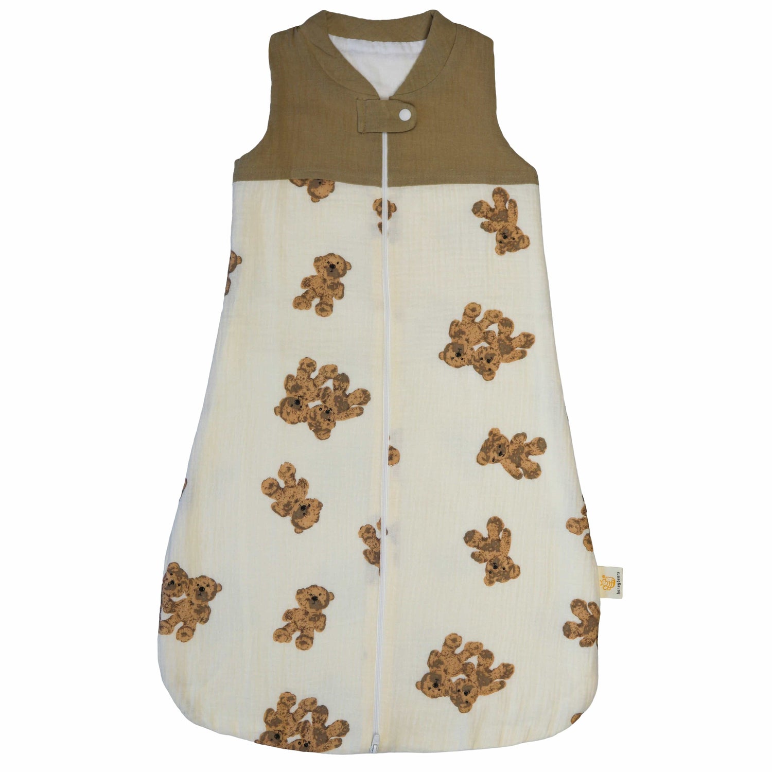 Babyschlafsack beige Bären – 0-6 Monate