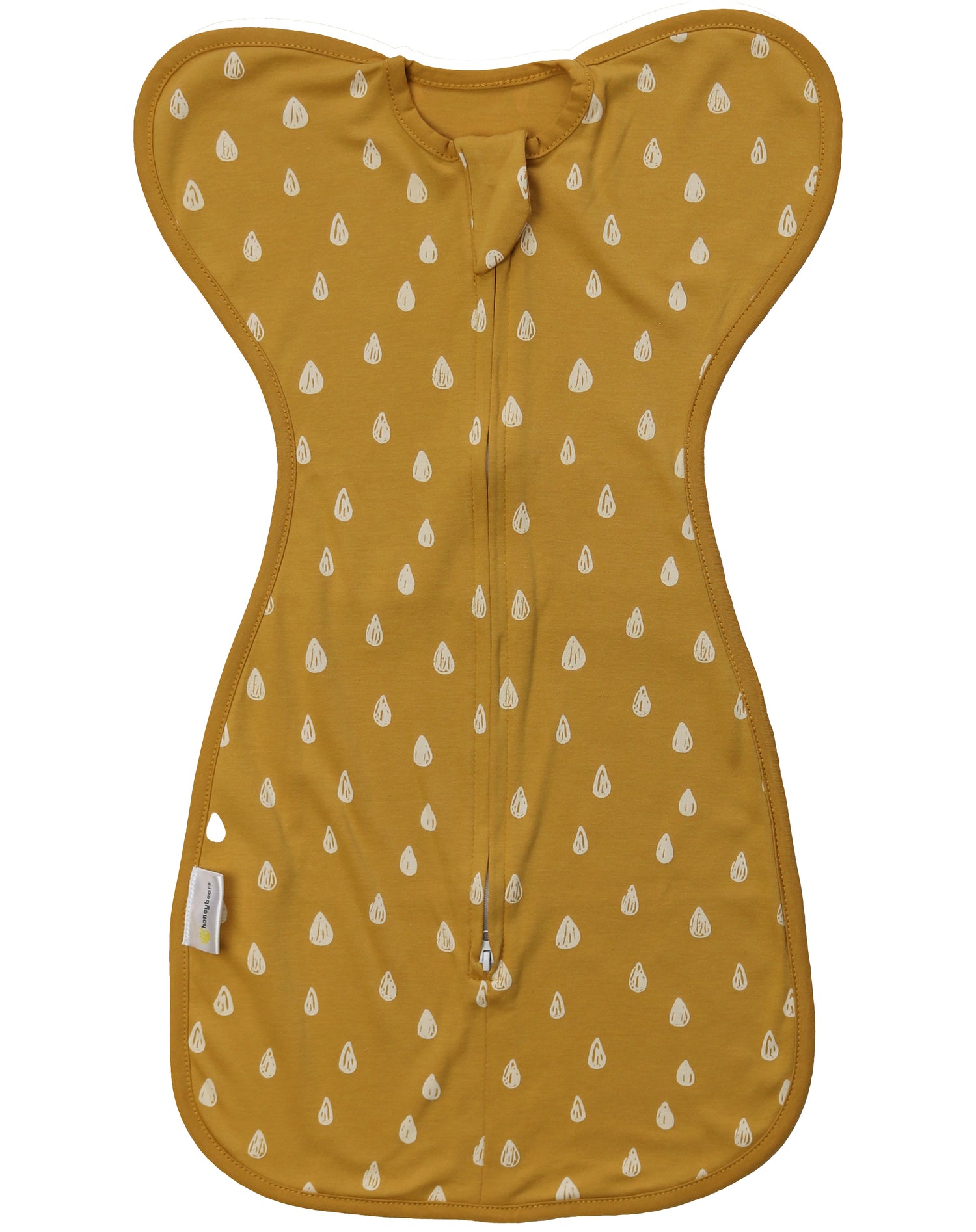 Honeybears Inbakerslaapzak – Slaapzak baby – Inbakerdoek baby – Geel - 3 tot 6 maanden - 68 cm